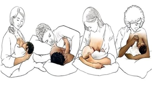 وضعية الرضاعة الصحيحة