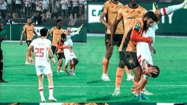 جانب من مباراة الزمالك